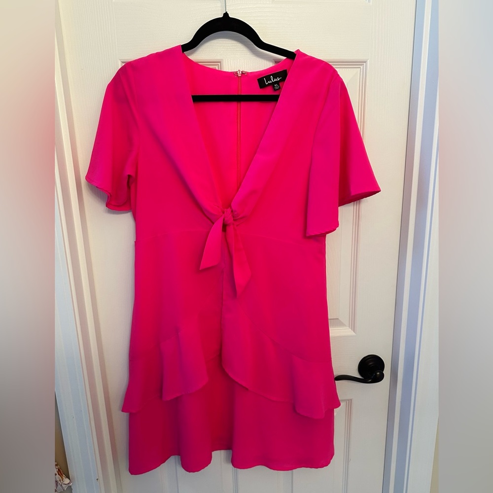 Lulus hot pink mini dress